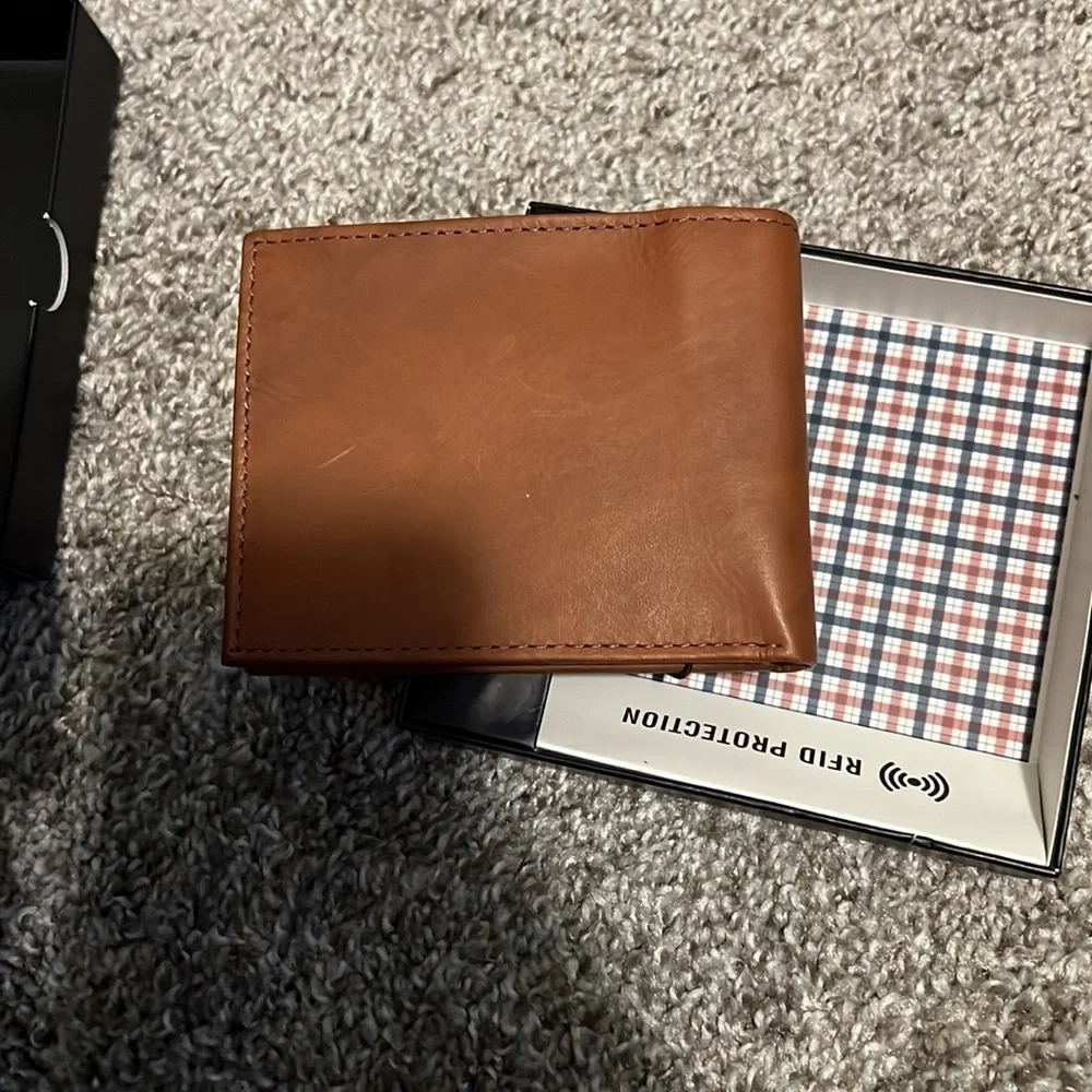 Mens Brown Leather Ben Sherman Wallet